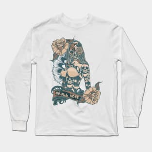 Skull Rose Long Sleeve T-Shirt